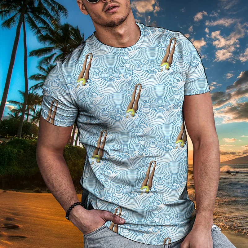 Summer fashion tropical beach 3D printing T-shirt unisex T-shirt Harajuku short-sleeved funny personality casual sports top
Summer fashion tropical beach 3D printing T-shirt unisex T-shirt Harajuku short-sleeved funny personality casual sports top