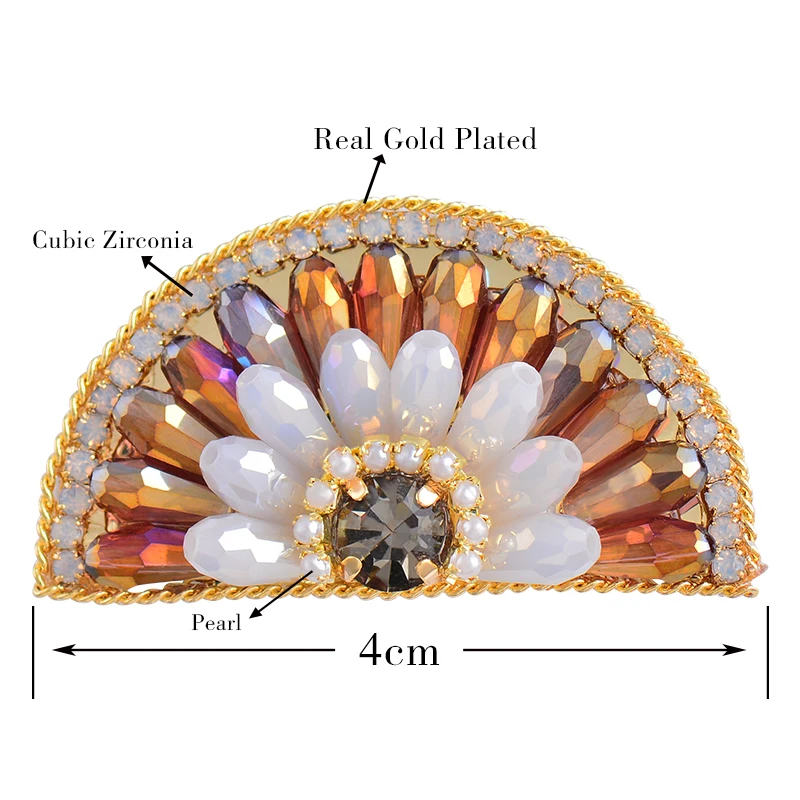 SINLEERY Korean Style Luxurious Half Round Crystal Brooch Pin Women's Fashion 2021 XZ174 SSK
SINLEERY Korean Style Luxurious Half Round Crystal Brooch Pin Women's Fashion 2021 XZ174 SSK