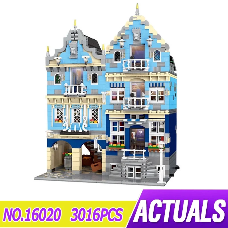 MOULD KING 16020 3016pcs City StreetView Series Store Market Assembled Building Blocks Mould King Bricks Light Model Toy
MOULD KING 16020 3016pcs City StreetView Series Store Market Assembled Building Blocks Mould King Bricks Light Model Toy