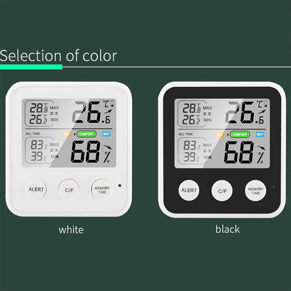 Digital LCD Temperature Sensor Humidity Meter Indoor Convenient Thermometer Hygrometer Gauge With Dual Sensors
Digital LCD Temperature Sensor Humidity Meter Indoor Convenient Thermometer Hygrometer Gauge With Dual Sensors