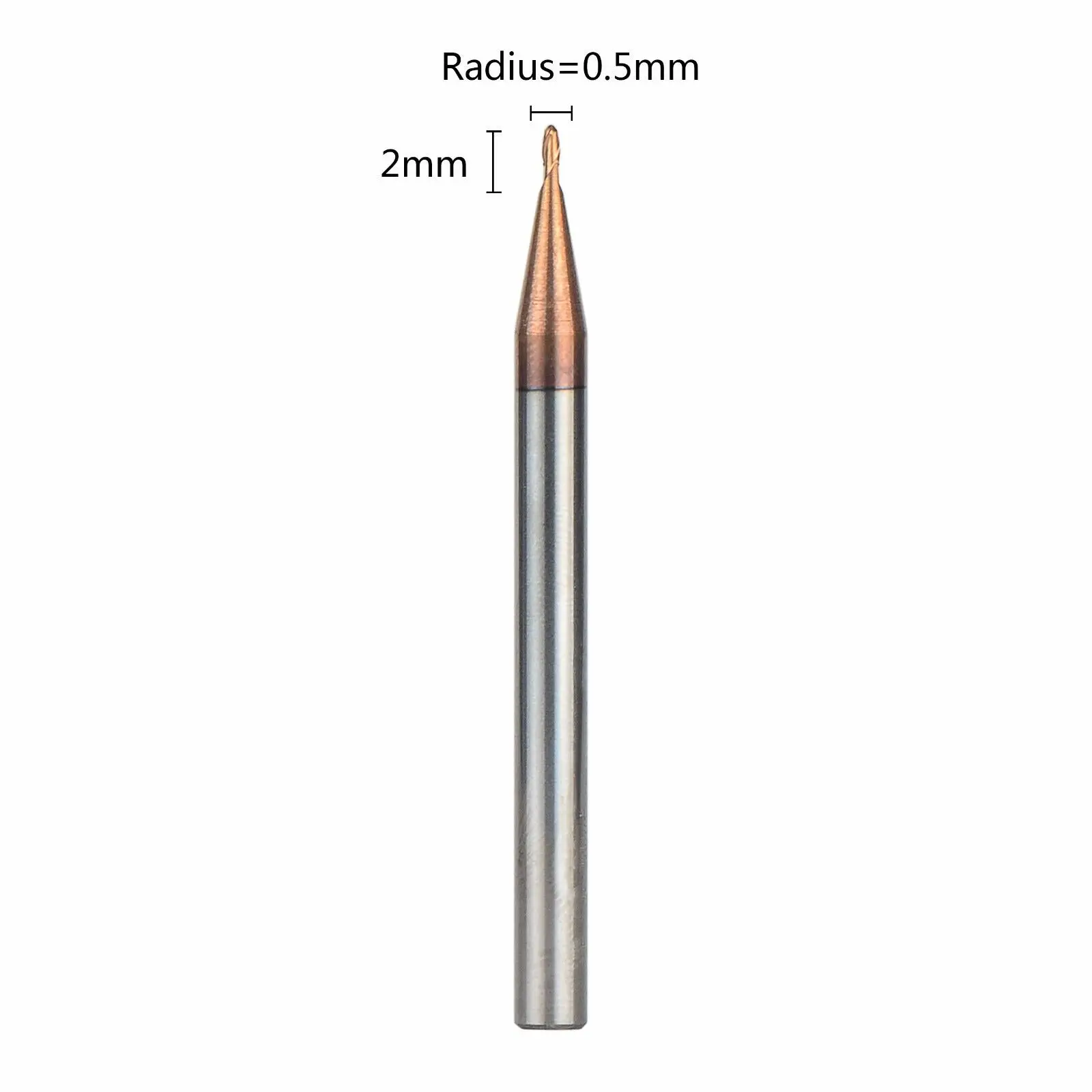 5pcs 1.5-5mm Tungsten Steel 2 Flutes HRC55 Nd Mill Cutter For CNC Drill Bit Tool
5pcs 1.5-5mm Tungsten Steel 2 Flutes HRC55 Nd Mill Cutter For CNC Drill Bit Tool