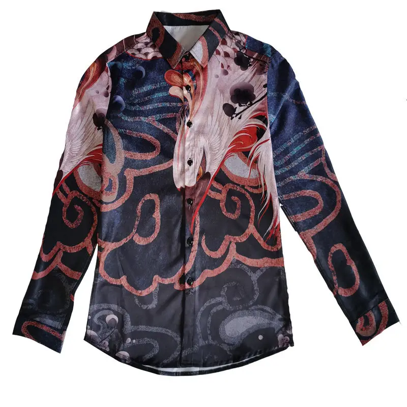 Men Shirt Flower 2020 Autumn High Quality Korean Style Men's Slim Shirt Fashion Design Printing Shirts For Men Dress Shirt Men
Men Shirt Flower 2020 Autumn High Quality Korean Style Men's Slim Shirt Fashion Design Printing Shirts For Men Dress Shirt Men