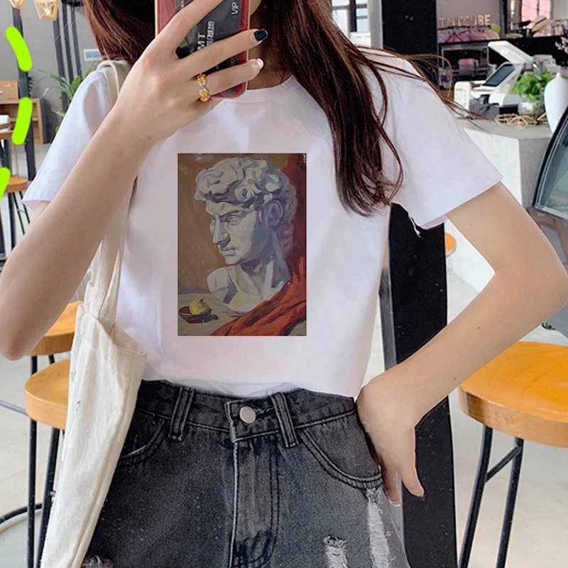 Graphic Tees Tops Stone Sculpture Tshirts Women Funny T Shirt O-neck T-shirt White Tops Casual Short Camisetas Mujer_T-Shirt
Graphic Tees Tops Stone Sculpture Tshirts Women Funny T Shirt O-neck T-shirt White Tops Casual Short Camisetas Mujer_T-Shirt