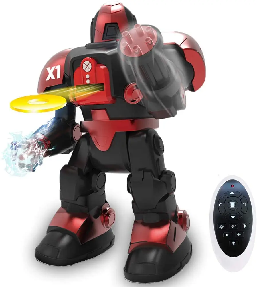 Remote Control Robot Toys Singing Dancing RC Robot for Kids Intelligent Programmable and Hand Gesture Toy Robot with Battle Mode
Remote Control Robot Toys Singing Dancing RC Robot for Kids Intelligent Programmable and Hand Gesture Toy Robot with Battle Mode