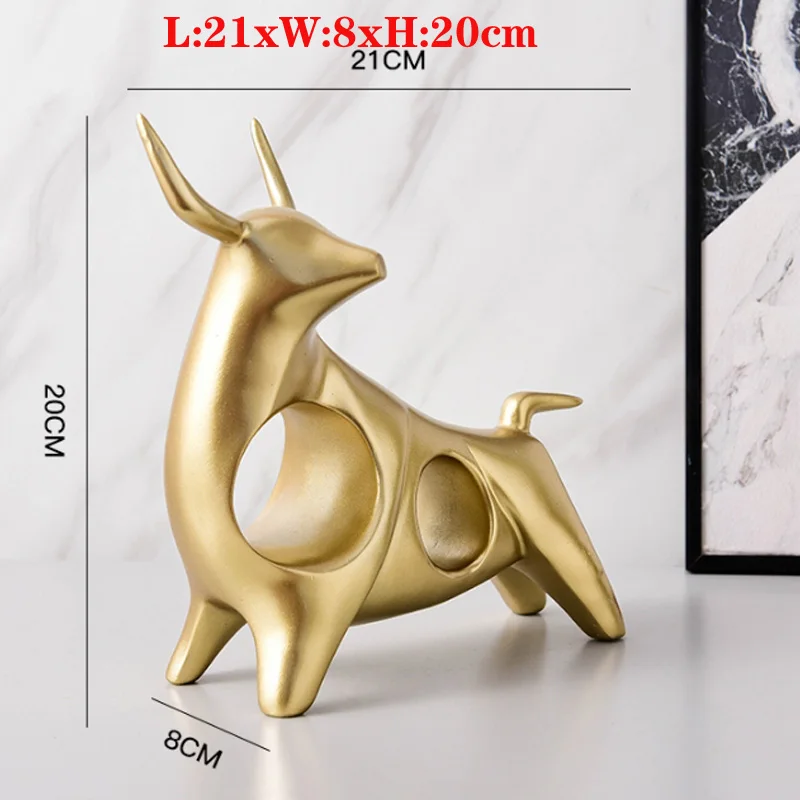 Creative Nordic Light luxury momentum such as cattle to attract wealth, office trinkets, home wine cabinet, TV cabinet decoratio
Creative Nordic Light luxury momentum such as cattle to attract wealth, office trinkets, home wine cabinet, TV cabinet decoratio