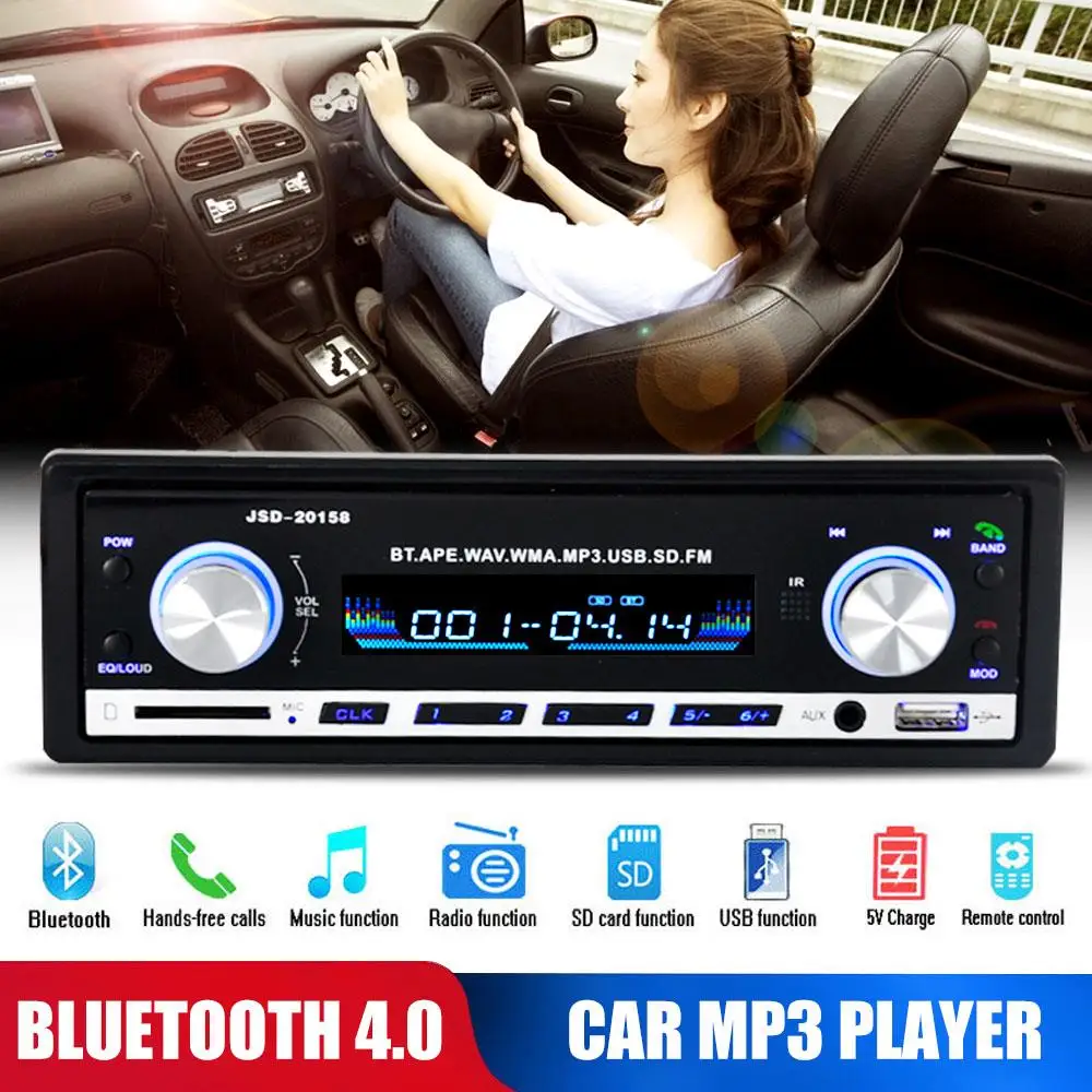 Bluetooth FM/AUX/TF/USB Car MP3 Player 2020 Stereo Player New EQ Sound Effect Radio Auto
Bluetooth FM/AUX/TF/USB Car MP3 Player 2020 Stereo Player New EQ Sound Effect Radio Auto