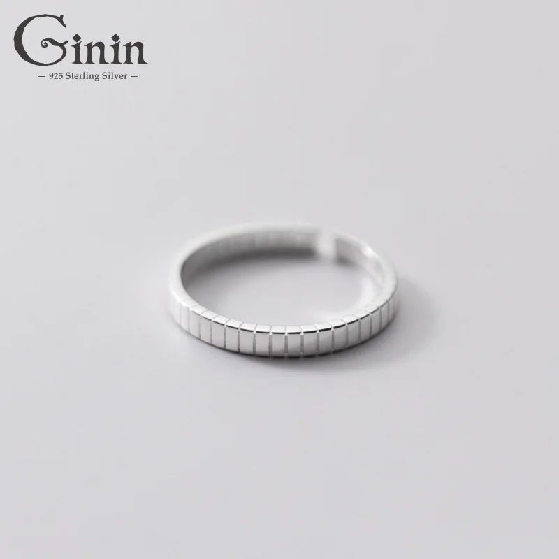 Ginin 100% Real 925 Sterling Silver Simple Rectangular Section Geometric Round Rings For Women Man Party Engagement Gift Jewelry
Ginin 100% Real 925 Sterling Silver Simple Rectangular Section Geometric Round Rings For Women Man Party Engagement Gift Jewelry