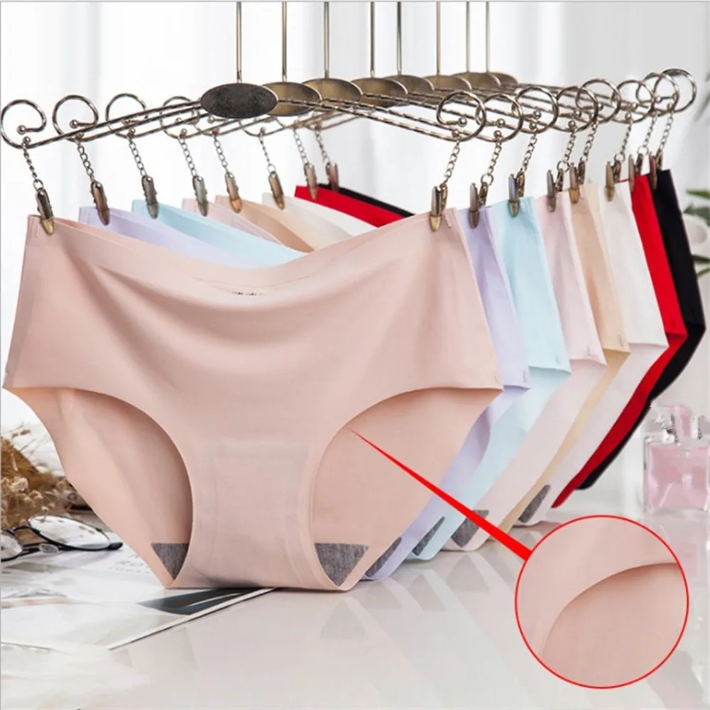 2021 Women Seamless Underwear Mid Waist Panties Ice Silk Lingerie Breathable Comfortable Briefs Hot Sale Skin-Friendly Underpant
2021 Women Seamless Underwear Mid Waist Panties Ice Silk Lingerie Breathable Comfortable Briefs Hot Sale Skin-Friendly Underpant