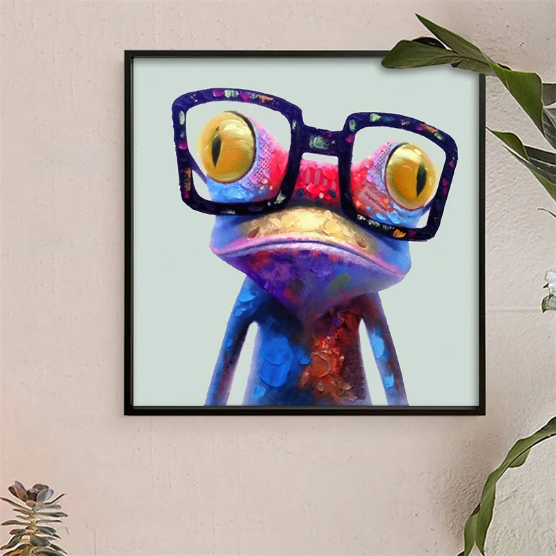 Wall Art Canvas Painting Wear Glasses Frog Abstract Animal Cartoon Painting Canvas Wall Decoration For Kid Baby Bedroom Decor
Wall Art Canvas Painting Wear Glasses Frog Abstract Animal Cartoon Painting Canvas Wall Decoration For Kid Baby Bedroom Decor