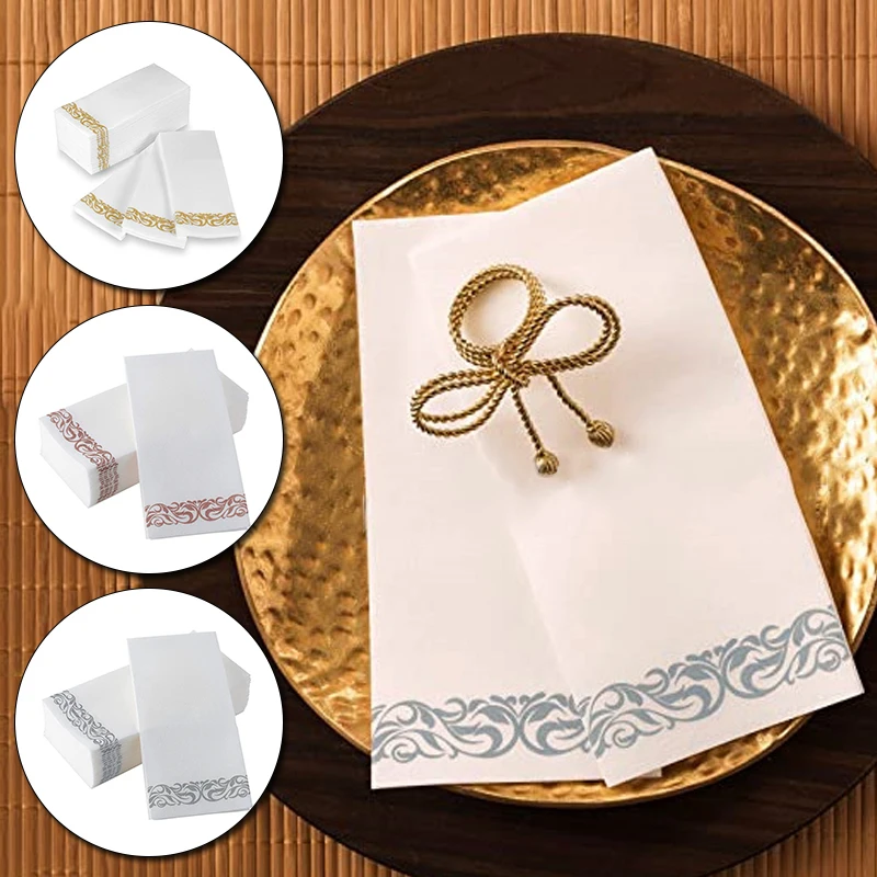 10pcs Table Paper Napkins Elegant Tissue Vintage Towel White Foil Gold Birthday Wedding Party Home Decor Paper Serviette New
10pcs Table Paper Napkins Elegant Tissue Vintage Towel White Foil Gold Birthday Wedding Party Home Decor Paper Serviette New