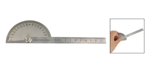 Rotating 180 Degree Measure Protractors Metric Ruler