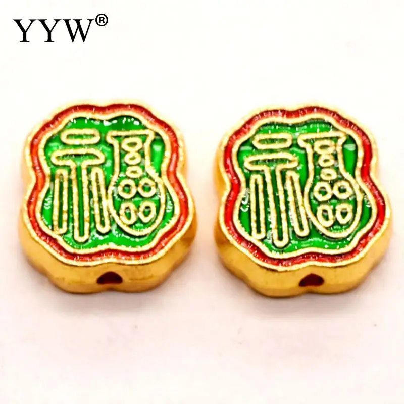 30pcs/Lot Chinese Word Metal Beads For Diy Jewelry Making Loose Bead Alloy Cloisonne Accessories Double-Sided Blessing
30pcs/Lot Chinese Word Metal Beads For Diy Jewelry Making Loose Bead Alloy Cloisonne Accessories Double-Sided Blessing