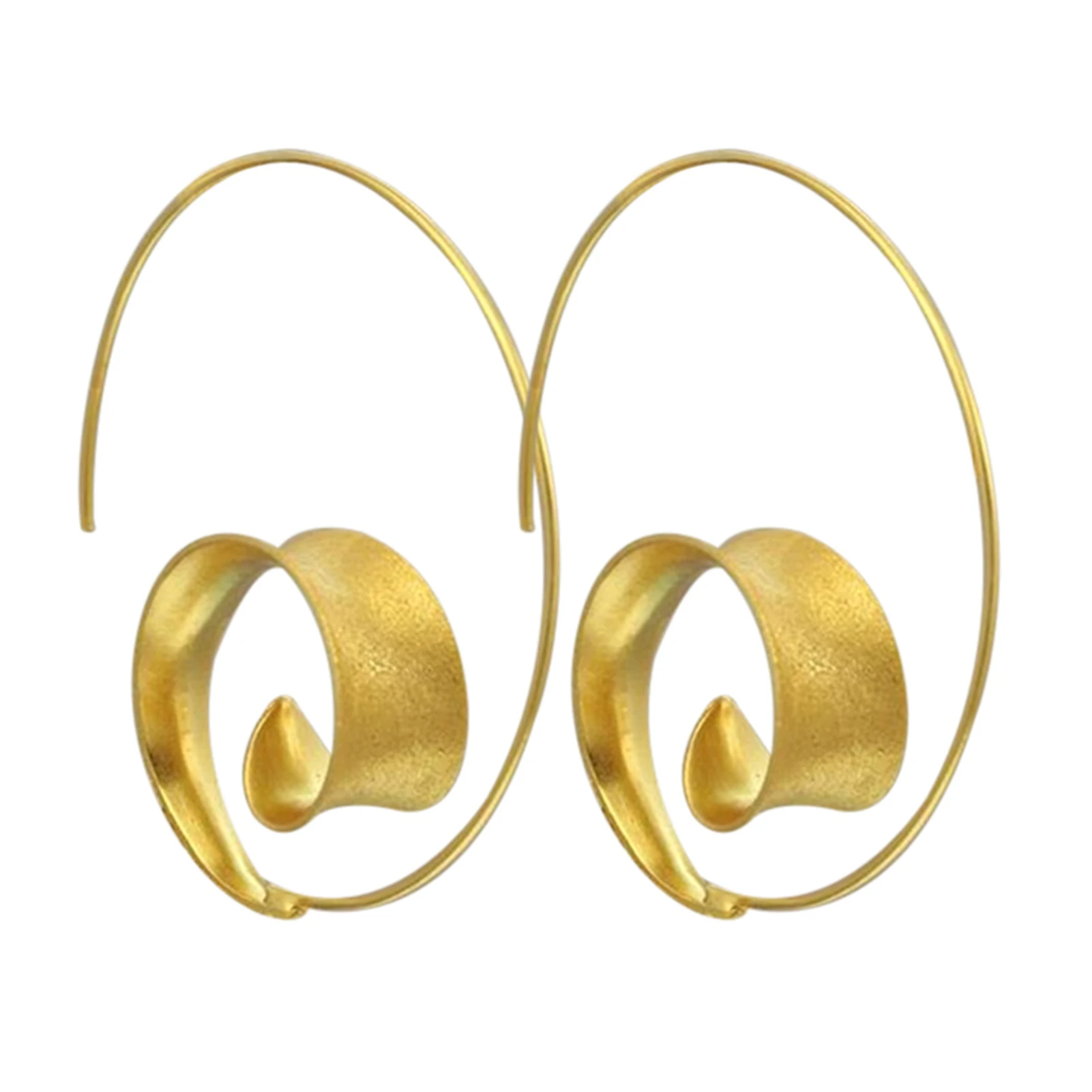 Spiral Leaf Earrings Round Alloy Earring Pendant Solid Plant Ear Jewelry for Women ENDQ
Spiral Leaf Earrings Round Alloy Earring Pendant Solid Plant Ear Jewelry for Women ENDQ