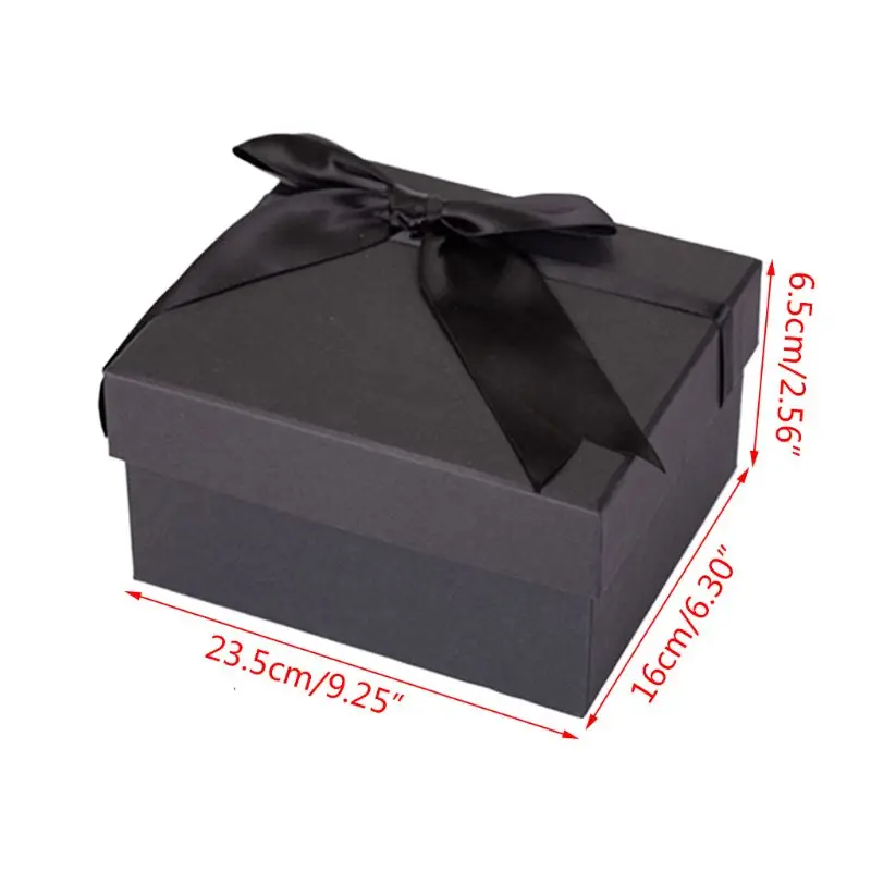Bow Tie Elegant Black Gift Box High-quality Cardboard box for Weddings Party S/M/L Size
Bow Tie Elegant Black Gift Box High-quality Cardboard box for Weddings Party S/M/L Size