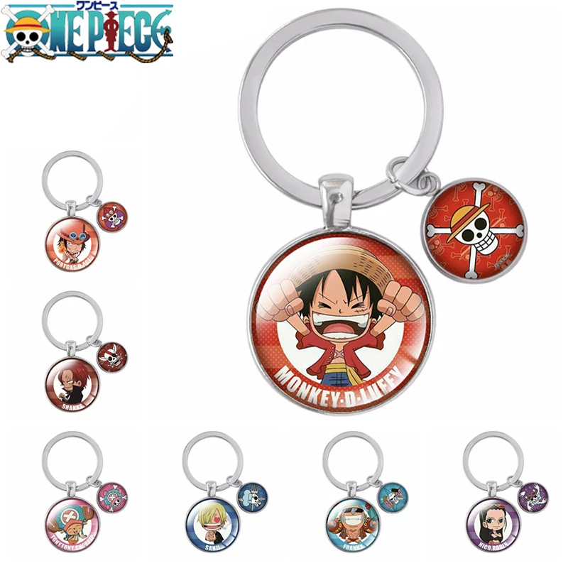 Anime One Piece Keychain Monkey·D·Luffy Roronoa Zoro Glass Cabochon Cute Pendant Keychain Jewelry Gift Metal Key Ring
Anime One Piece Keychain Monkey·D·Luffy Roronoa Zoro Glass Cabochon Cute Pendant Keychain Jewelry Gift Metal Key Ring