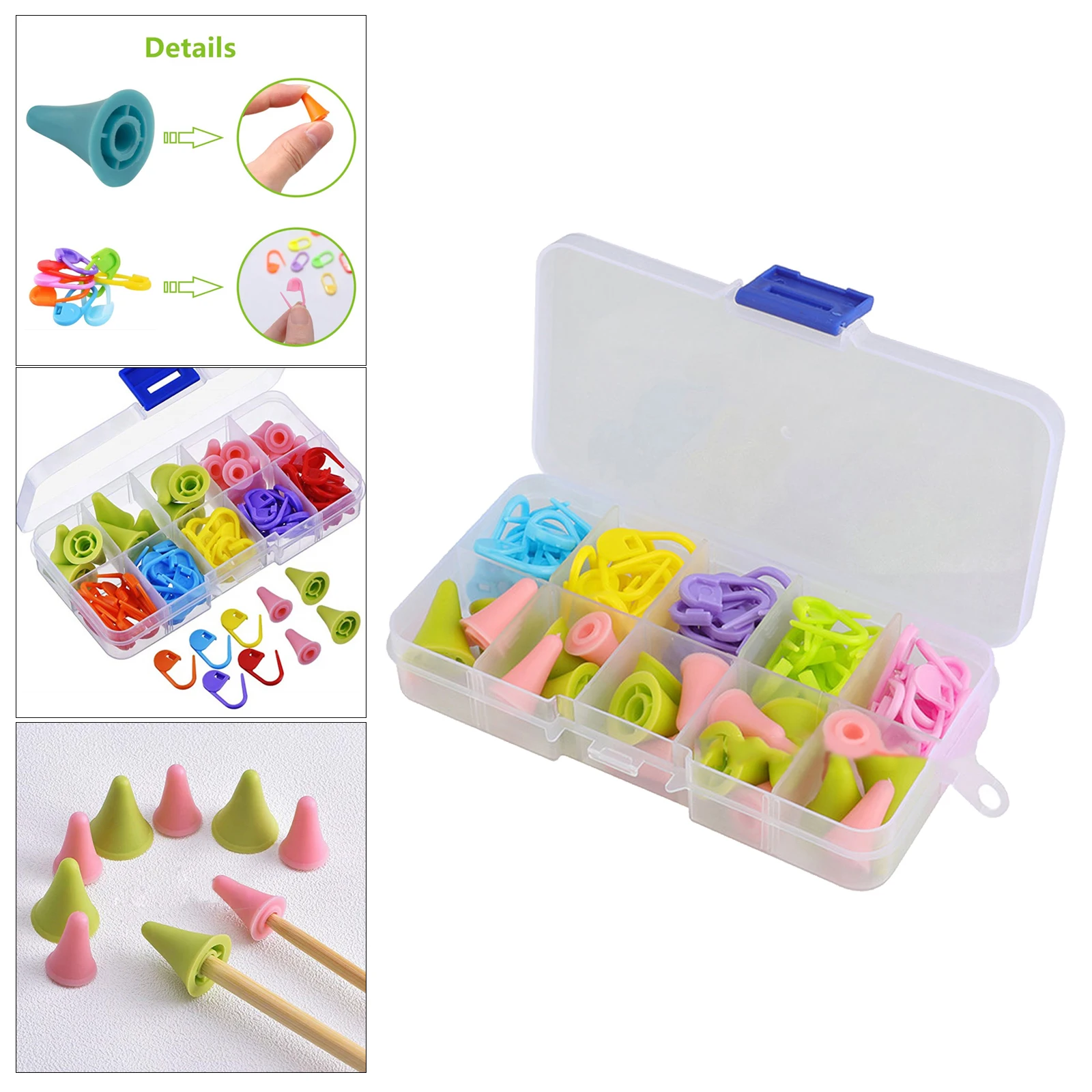 80x Knitting Crochet Accessories 60pcs Stitch Marker 20pcs Needles Point Cap
80x Knitting Crochet Accessories 60pcs Stitch Marker 20pcs Needles Point Cap