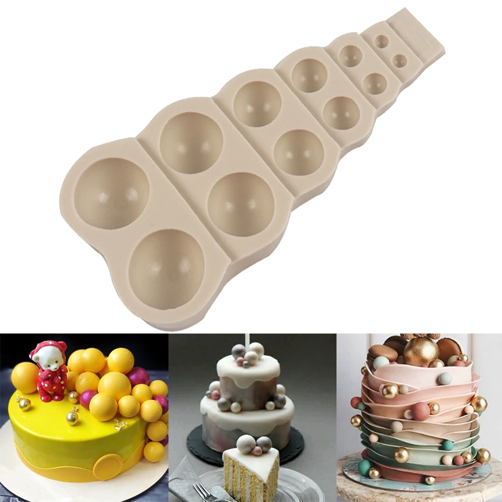 Silicone Cake Model Chocolate Fudge Mold Large Small Pearl Ball Shape DIY Baking Kitchen Baking Cake Tool Decoration Molds
Silicone Cake Model Chocolate Fudge Mold Large Small Pearl Ball Shape DIY Baking Kitchen Baking Cake Tool Decoration Molds