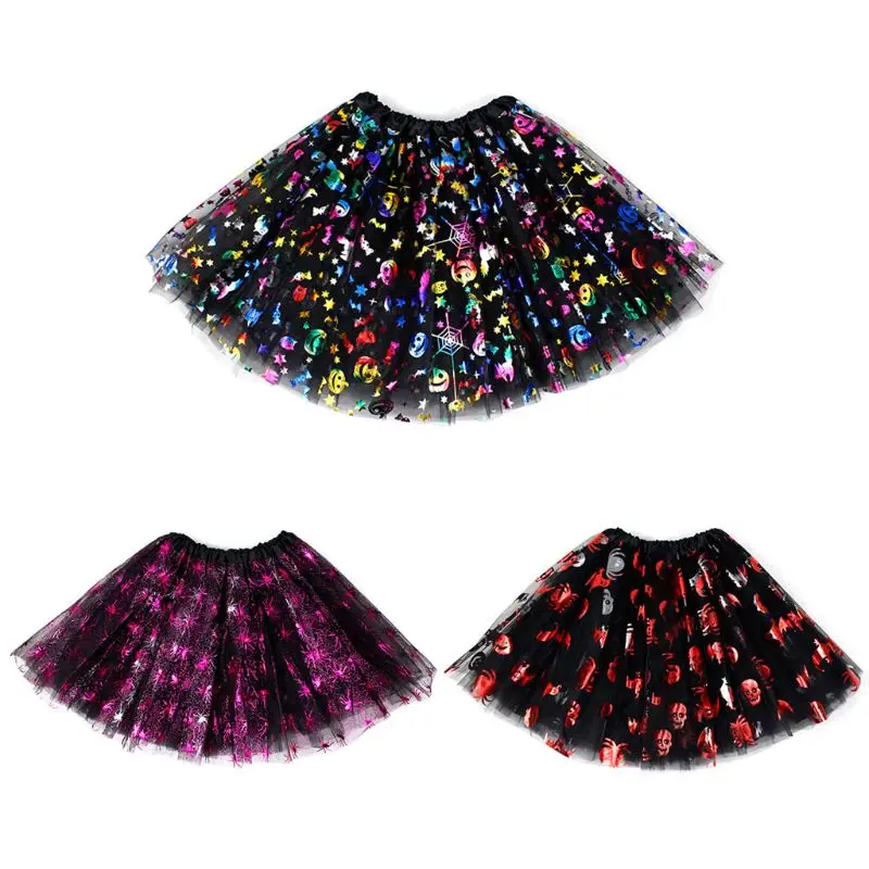 Girls Halloween 3 Layers Tutu Skirt Colorful Pumpkin Spider Skull Tulle Costume Dropshipping
Girls Halloween 3 Layers Tutu Skirt Colorful Pumpkin Spider Skull Tulle Costume Dropshipping