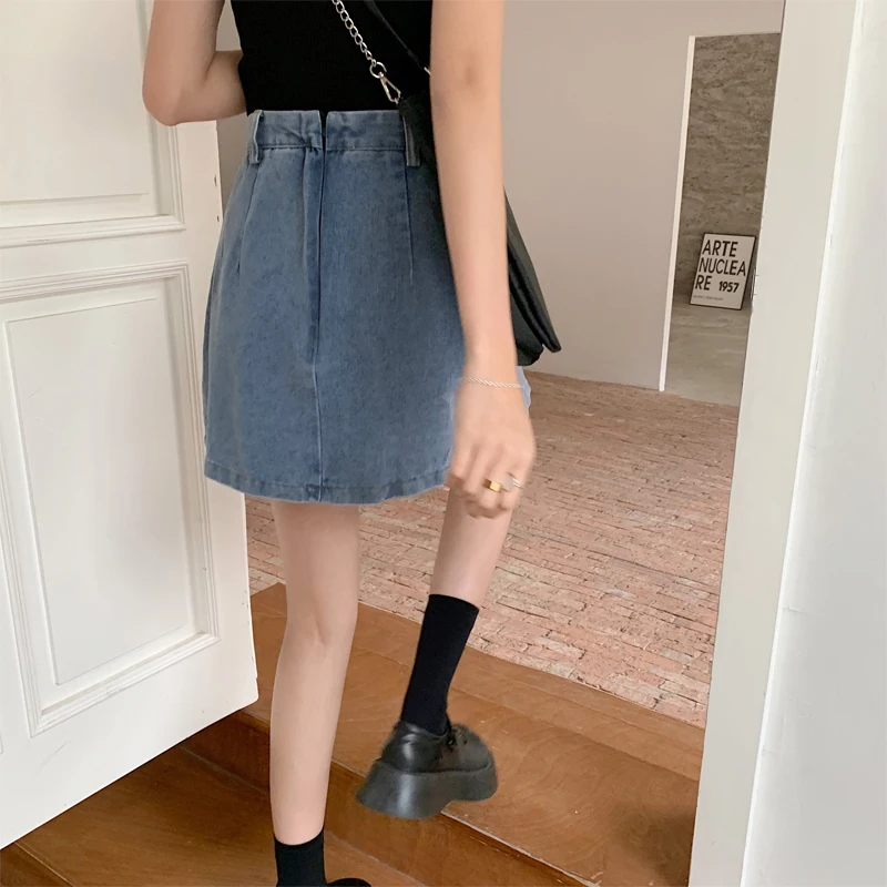 L-4XL Fashion Women's Skirt 2021 Summer New Style Pleated Skirt Covering Crotch Shows Thin Denim Skirt Plus Size Women's Skirt
L-4XL Fashion Women's Skirt 2021 Summer New Style Pleated Skirt Covering Crotch Shows Thin Denim Skirt Plus Size Women's Skirt