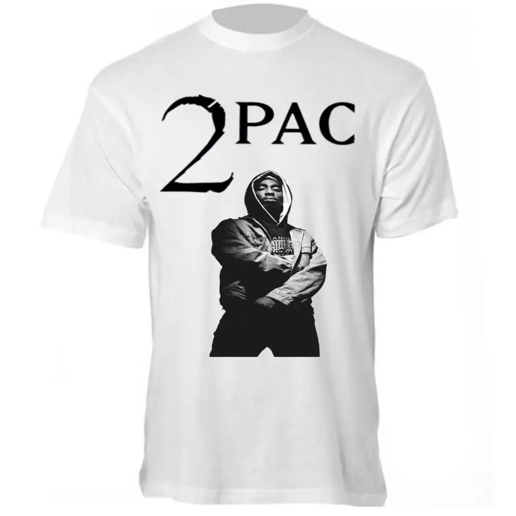 Camiseta 2Pac Camisa Tupac Shakur Humor Футболка 100% хлопок топы графическая одежда модная футболка
