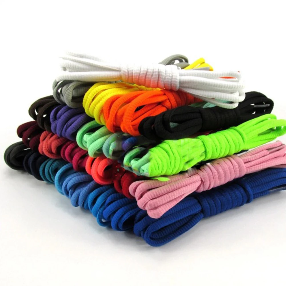 Фото Шнурки унисекс разноцветные овальные 130 см 1 пара|Шнурки| - купить