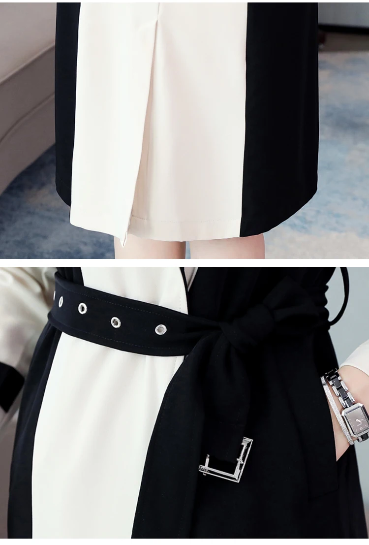 Windbreaker Women's Mid-length 2020 Autumn New Fashion All-match Temperament Thench Coat Waist Was Thinner Thin Ladies Coat L889
Windbreaker Women's Mid-length 2020 Autumn New Fashion All-match Temperament Thench Coat Waist Was Thinner Thin Ladies Coat L889