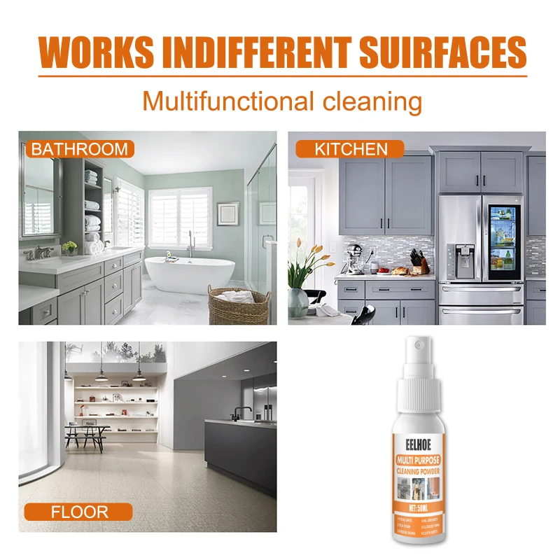 Multifunctional cleaning spray household kitchen laundry cleaning deep stain remover Safe ingredients Easy to use Multifunction
Multifunctional cleaning spray household kitchen laundry cleaning deep stain remover Safe ingredients Easy to use Multifunction