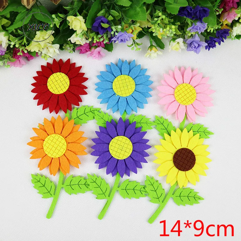 New Non-woven 6 Color Sun Flower Felt Pad Craft Wholesale Kindergarten Environment Layout Classroom Decoration Wall Stickers DIY
New Non-woven 6 Color Sun Flower Felt Pad Craft Wholesale Kindergarten Environment Layout Classroom Decoration Wall Stickers DIY
