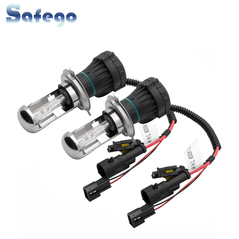 Safego 1 пара H4 AC 35 Вт HID Биксеноновые Автомобильные фары лампы H4-3 Биксеноновые лампы дальнего/ближнего света 4300K 6000K 8000K 12V 3200LM 
Safego 1 пара H4 AC 35 Вт HID Биксеноновые Автомобильные фары лампы H4-3 Биксеноновые лампы дальнего/ближнего света 4300K 6000K 8000K 12V 3200LM