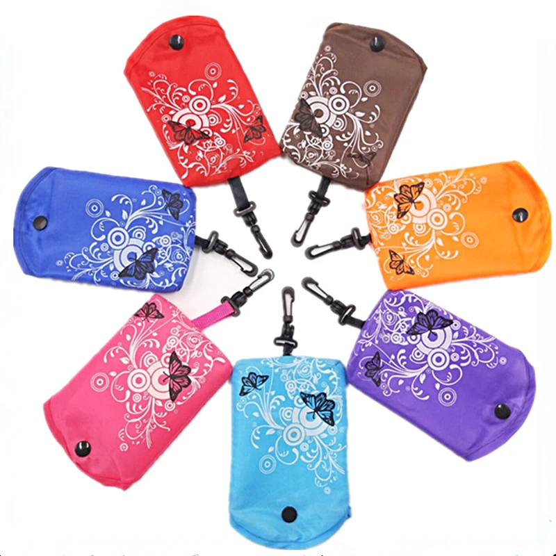 Multi Color Folding Shopping Bag Eco Friendly Ladies Gift Foldable Reusable Tote Portable Travel Shoulder Grocery | Дом и сад