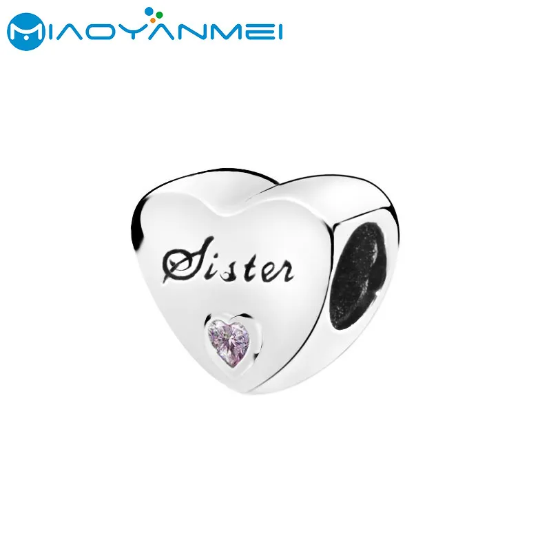 Wholesale 925 Sterling Silver Beads Fit Original Pandora Bracelets Sister Heart Charm Women DIY Fashion Jewelry Gift
Wholesale 925 Sterling Silver Beads Fit Original Pandora Bracelets Sister Heart Charm Women DIY Fashion Jewelry Gift