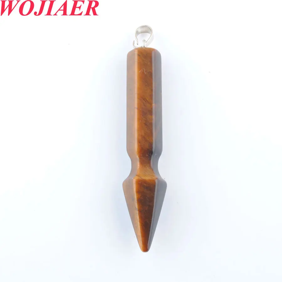 WOJIAER Natural Stone Hexagonal Column Pendant Necklace for Healing Point Women Jewelry Crystal Bullet Tiger's Eye PBO909
WOJIAER Natural Stone Hexagonal Column Pendant Necklace for Healing Point Women Jewelry Crystal Bullet Tiger's Eye PBO909