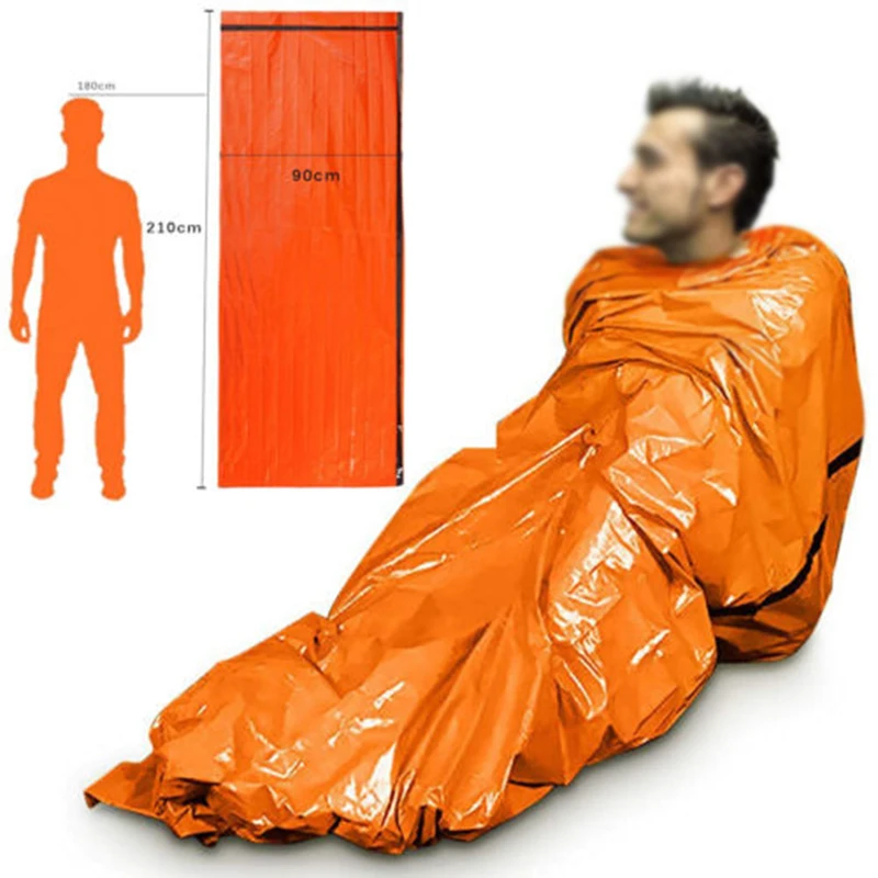 2 Pcs Outdoor Emergency Sleeping Bag Anti-cold Thermal Survival Camping Sleeping Bags Portable Foldable Survival Aid Blanket
2 Pcs Outdoor Emergency Sleeping Bag Anti-cold Thermal Survival Camping Sleeping Bags Portable Foldable Survival Aid Blanket