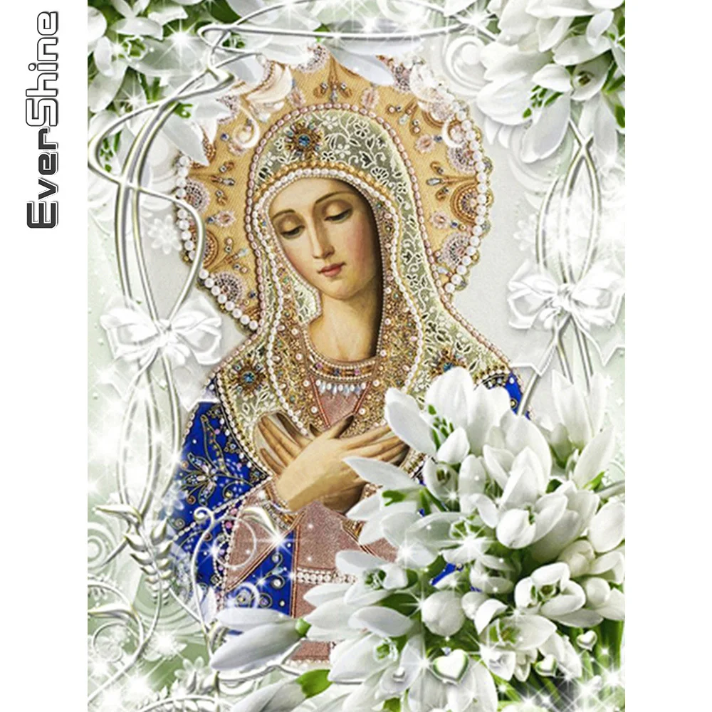 Evershine Алмазная вышивка религия 5D DIY Новое поступление Алмазная мозаика портрет картина стразы полная площадь Алмазная Живопись женщина подарок ручной работы 
Evershine Алмазная вышивка религия 5D DIY Новое поступление Алмазная мозаика портрет картина стразы полная площадь Алмазная Живопись женщина подарок ручной работы