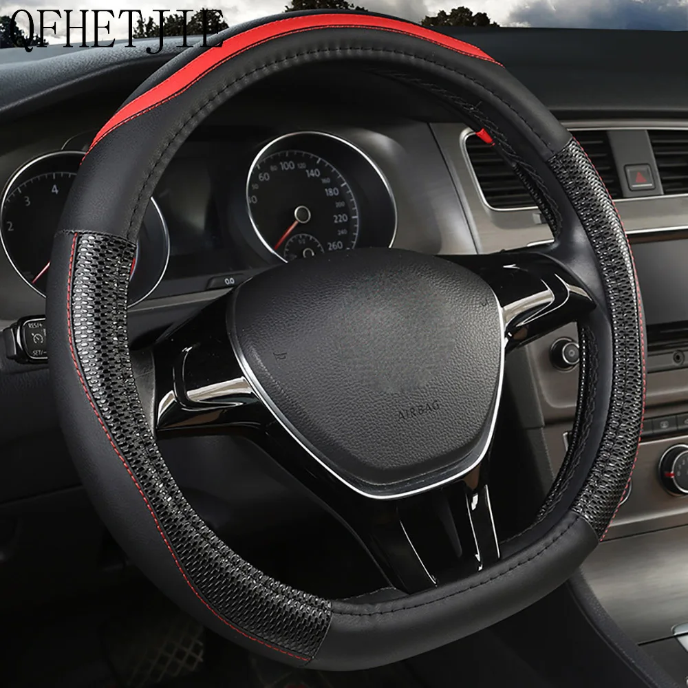QFHETJIE D Steering Wheel Cover Is Suitable for All Seasons, Wear-resistant and Non-slip, Stylish and Beautiful Interior
QFHETJIE D Steering Wheel Cover Is Suitable for All Seasons, Wear-resistant and Non-slip, Stylish and Beautiful Interior