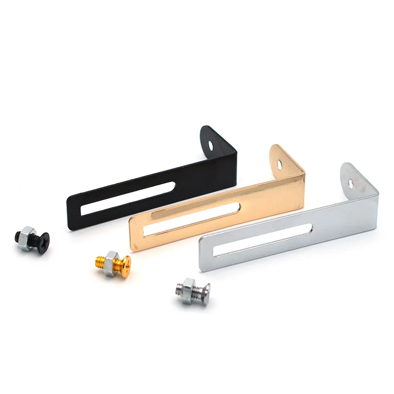 Guitar Pickguard Mounting Support Bracket and screws for Electric Guitar Black-Gold-Chrome
Guitar Pickguard Mounting Support Bracket and screws for Electric Guitar Black-Gold-Chrome