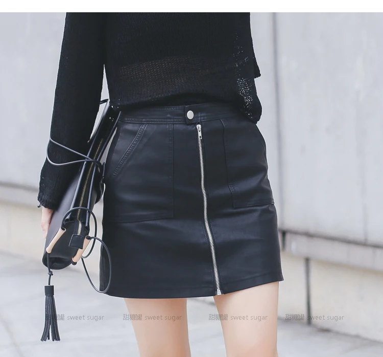 2021 Autumn Winter Women Skirt PU Leather Sexy Mini Skirt With Pockets Zipper Package Hip High Waist Women Clothing
2021 Autumn Winter Women Skirt PU Leather Sexy Mini Skirt With Pockets Zipper Package Hip High Waist Women Clothing