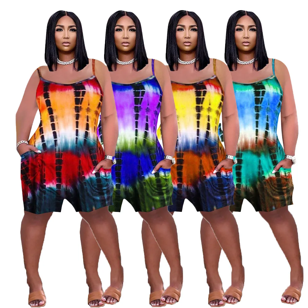 Rompers for Women Summer Loose Round Neck Color Print Sleeveless Short Strap Jumpsuit
Rompers for Women Summer Loose Round Neck Color Print Sleeveless Short Strap Jumpsuit
