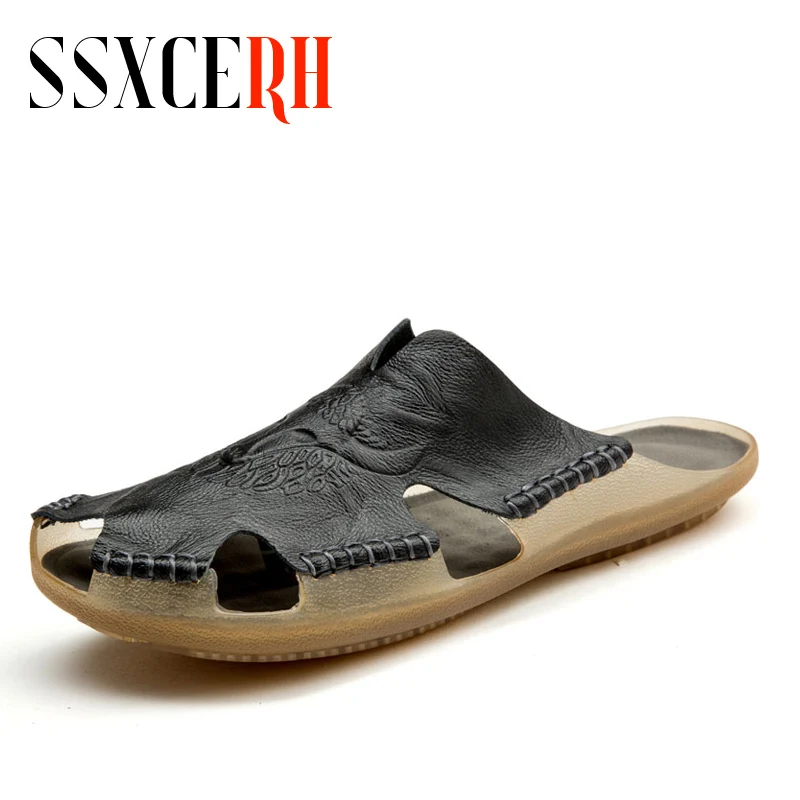2021 Summer Genuine Leather Shoes Men Slippers Sandals Fashion Shoes Men Slides Outdoor Slippers Water Shoes Plus Size Slippers
2021 Summer Genuine Leather Shoes Men Slippers Sandals Fashion Shoes Men Slides Outdoor Slippers Water Shoes Plus Size Slippers