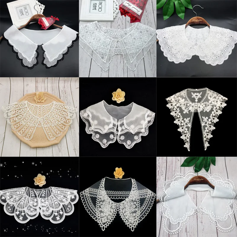 Fashion white 9Pattern mesh Embroidery lace fabric trim ribbon DIY sewing applique collar cloth wedding dress craft Accessory
Fashion white 9Pattern mesh Embroidery lace fabric trim ribbon DIY sewing applique collar cloth wedding dress craft Accessory