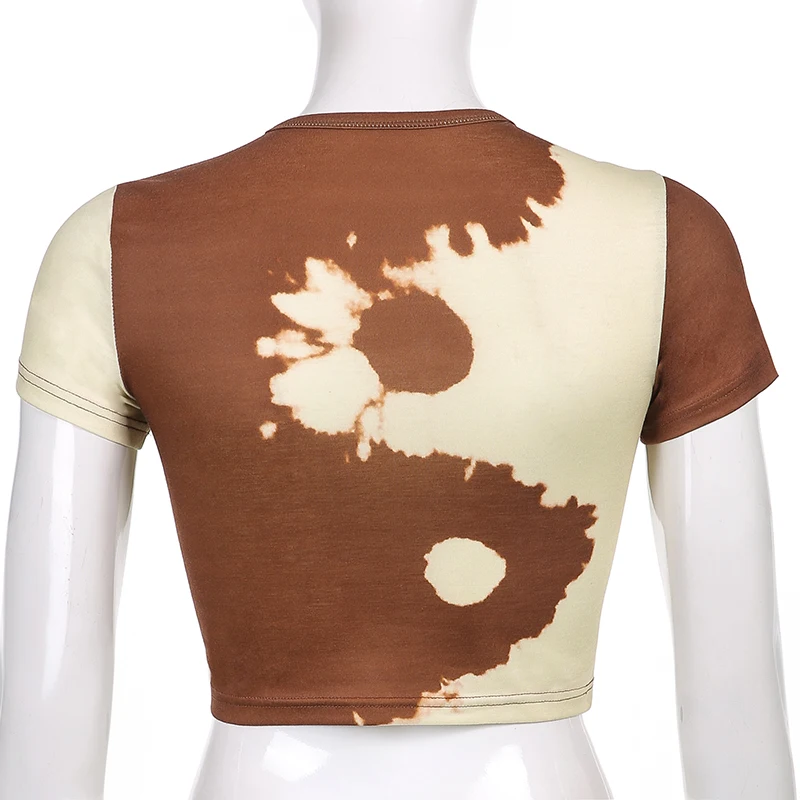 Tie Dye Printed Short Sleeve Women's T-Shirt For Girls Fashion 2021Casual O-Neck Y2k Crop Top Chic Shirt Tee Pulovers Streetwear
Tie Dye Printed Short Sleeve Women's T-Shirt For Girls Fashion 2021Casual O-Neck Y2k Crop Top Chic Shirt Tee Pulovers Streetwear