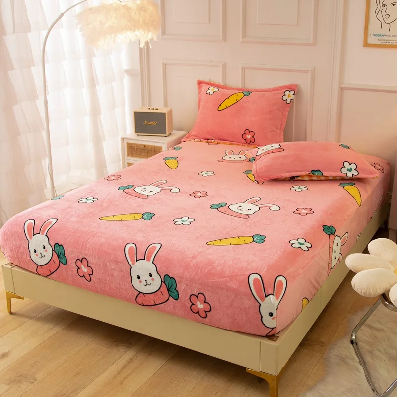 Velvet Fitted Sheet Soft Flannel Bed Linens Queen Double Bed Sheet Winter Cartoon Mattress Cover Customizable and Size 160x200cm
Velvet Fitted Sheet Soft Flannel Bed Linens Queen Double Bed Sheet Winter Cartoon Mattress Cover Customizable and Size 160x200cm