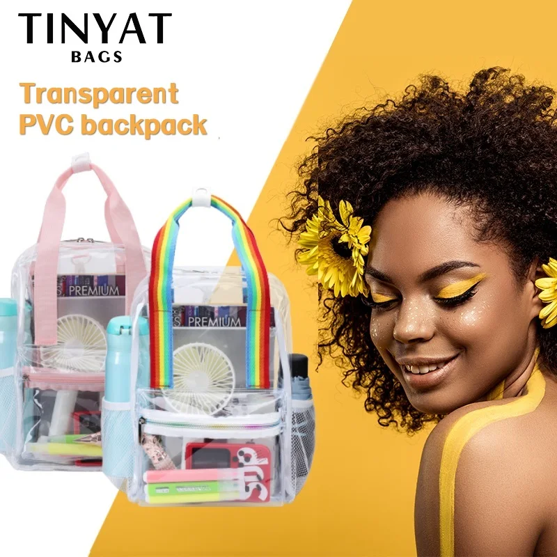 TINYAT Heavy Duty Transparent Clear Backpack See Through Clear Bag for School Concerts Sports Travel and Daily Use T9053
TINYAT Heavy Duty Transparent Clear Backpack See Through Clear Bag for School Concerts Sports Travel and Daily Use T9053