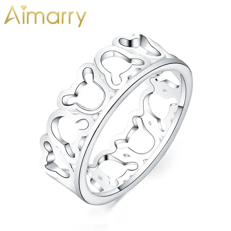 Aimarry 925 Sterling Silver Fashion Jewelry Charm Ring For Women Party Birthday Engagement Wedding Gift 
Aimarry 925 Sterling Silver Fashion Jewelry Charm Ring For Women Party Birthday Engagement Wedding Gift