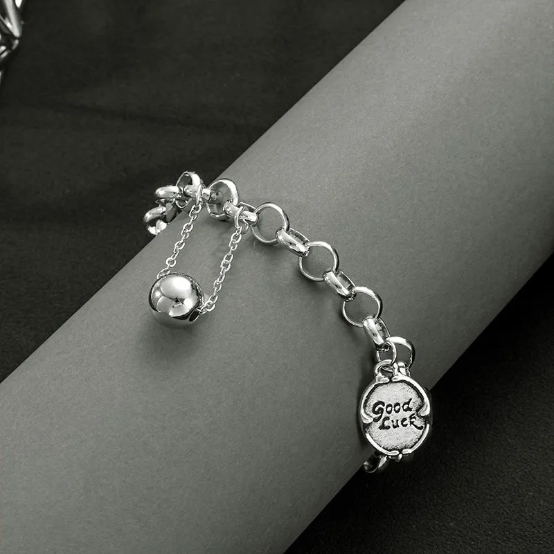 Fashion Geometric Punk Bracelet For Women Simple Metal Silver Colour Bracelets 2021 New Trend Women's Men's Jewelry Accessories
Fashion Geometric Punk Bracelet For Women Simple Metal Silver Colour Bracelets 2021 New Trend Women's Men's Jewelry Accessories