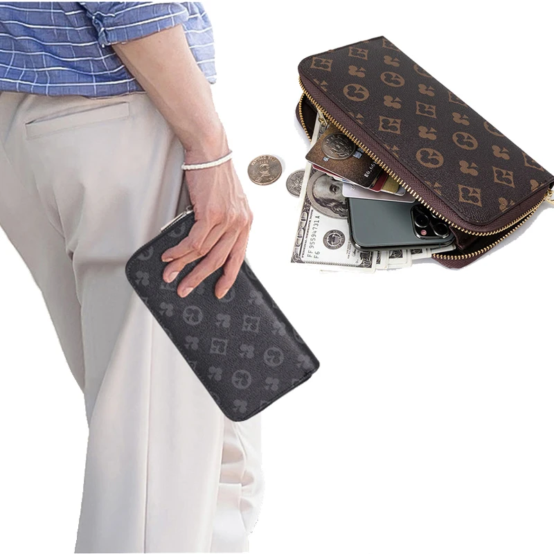 Fashion Women's Long Wallet And Clutch Purse Handbags Large Capacity New Men Zipper Wallet Phone Bag Classic Print Money Clips
Fashion Women's Long Wallet And Clutch Purse Handbags Large Capacity New Men Zipper Wallet Phone Bag Classic Print Money Clips