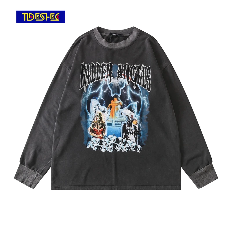 TIDESHEC Streetwear 2021 Men Fallen Angel Print Harajuku Pullover Washed Sweatshirt Hip Hop Pullover Autumn Cotton Sweat Shirt
TIDESHEC Streetwear 2021 Men Fallen Angel Print Harajuku Pullover Washed Sweatshirt Hip Hop Pullover Autumn Cotton Sweat Shirt
