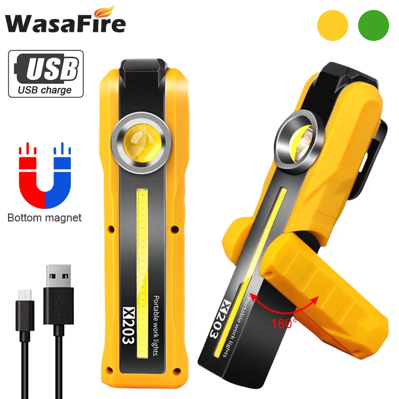 WasaFire Outdoor Auto Repair with Magnet LED COB Working Lamp Super Bright Light Repair Car Charging Lighting Flashlight
WasaFire Outdoor Auto Repair with Magnet LED COB Working Lamp Super Bright Light Repair Car Charging Lighting Flashlight
