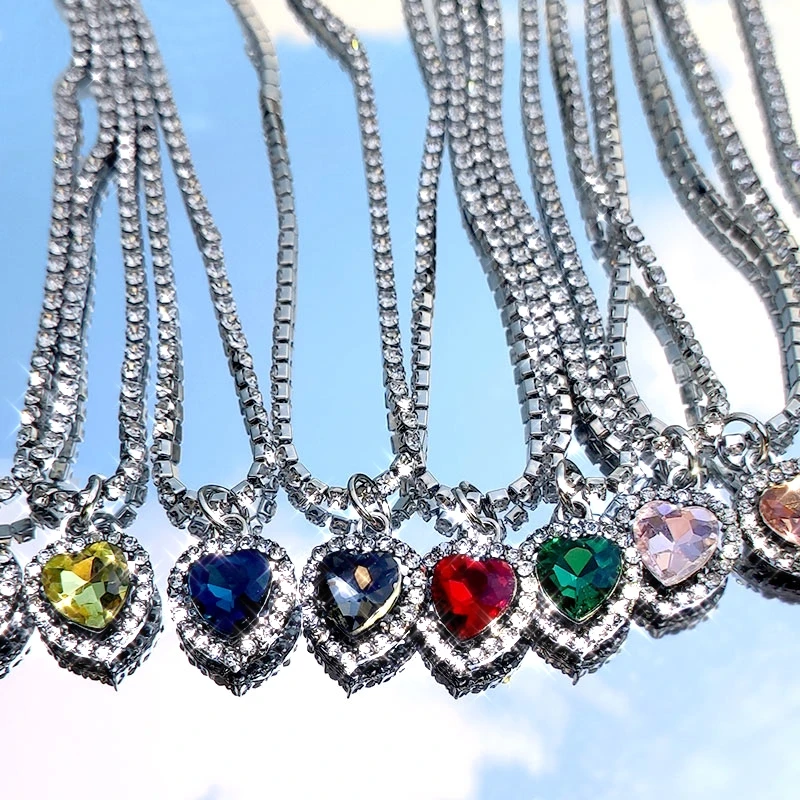 Byliajewel Fashion Crystal Chain Heart Pendant Necklace For Women Rhinestones Silver Color Choker Necklace Jewelry Wedding Gift
Byliajewel Fashion Crystal Chain Heart Pendant Necklace For Women Rhinestones Silver Color Choker Necklace Jewelry Wedding Gift
