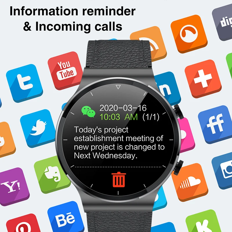 COBRAFLY G51 Smart Watch Men Bluetooth call 300mah Battery With Music Playback Smartwatch GT2 For Android IOS
COBRAFLY G51 Smart Watch Men Bluetooth call 300mah Battery With Music Playback Smartwatch GT2 For Android IOS